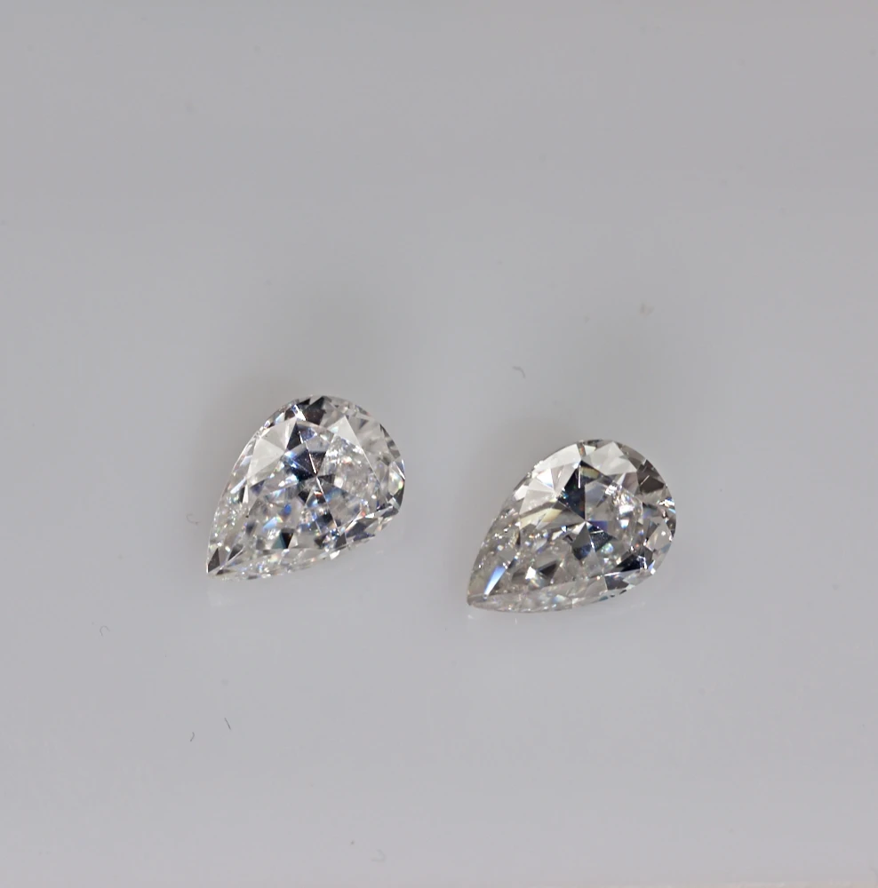 Белые моиссаниты GIGAJEWE EF 7*10 мм 1 8ct в форме груши незакрепленные драгоценные камни