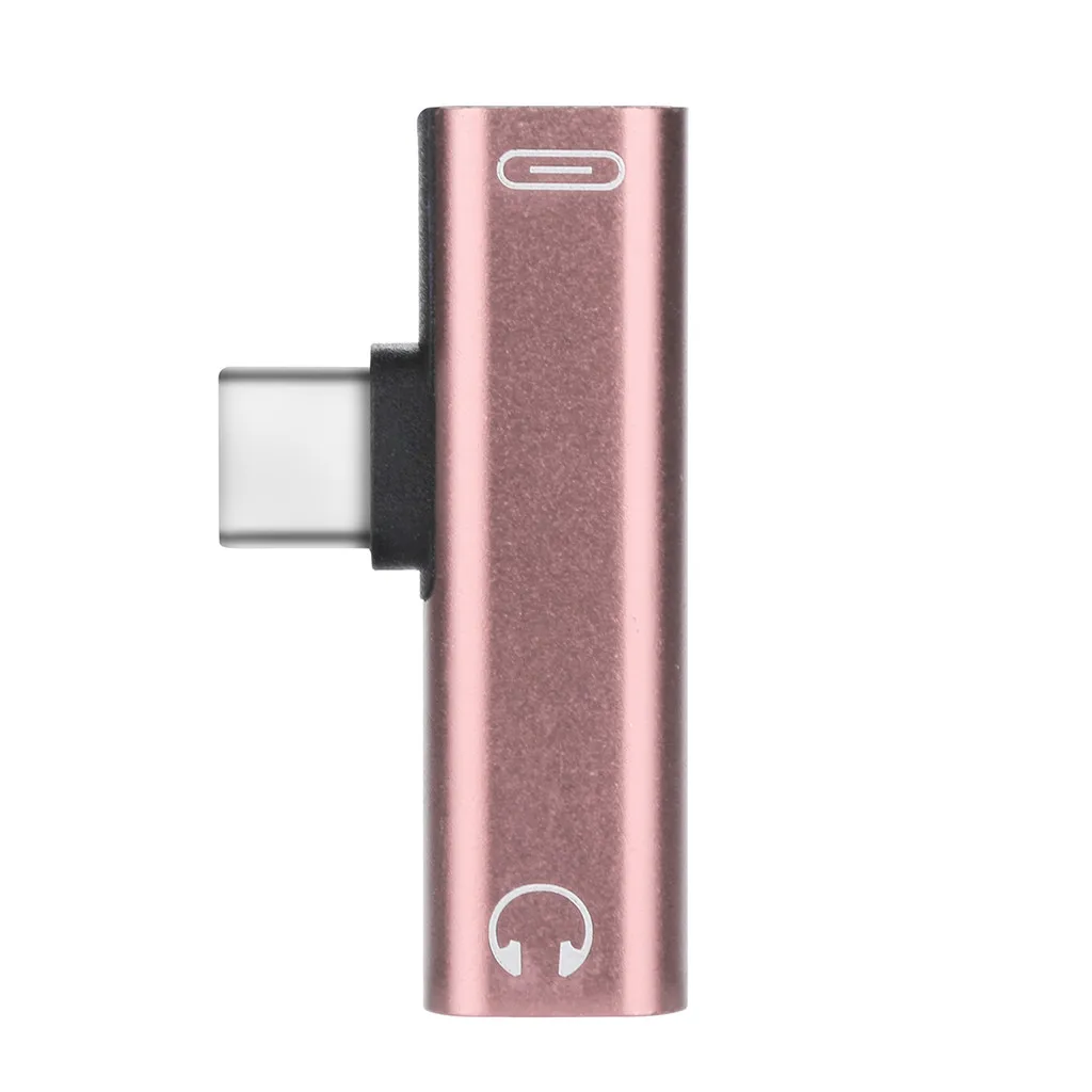 2 в 1 тип-c до 3,5 мм разъем для зарядки наушников конвертер usb Тип C аудио адаптер для Xiaomi Mi9 Mi8 Oneplus 7 huawei mate 20 Pro