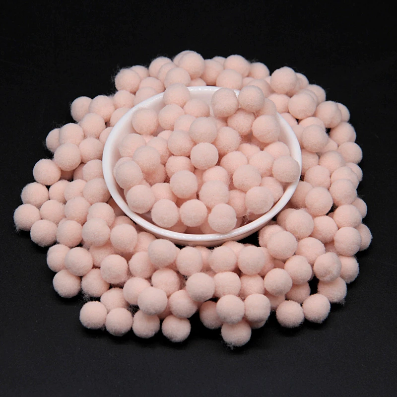 36 beige 10 мм Pom Poms 288 шт. Меховые помпоны ручной работы для одежды DIY мягкие помпоны Свадебные украшения шитье на ткани аксессуары 20 г - Цвет: 36 beige