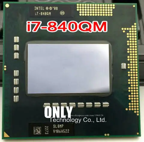 Процессор Intel cpu ноутбук Intel I7-840QM SLBMP I7 840QM 1,86G-3,2G/8 M HM57 QM57 чипсет 820qm 920xm