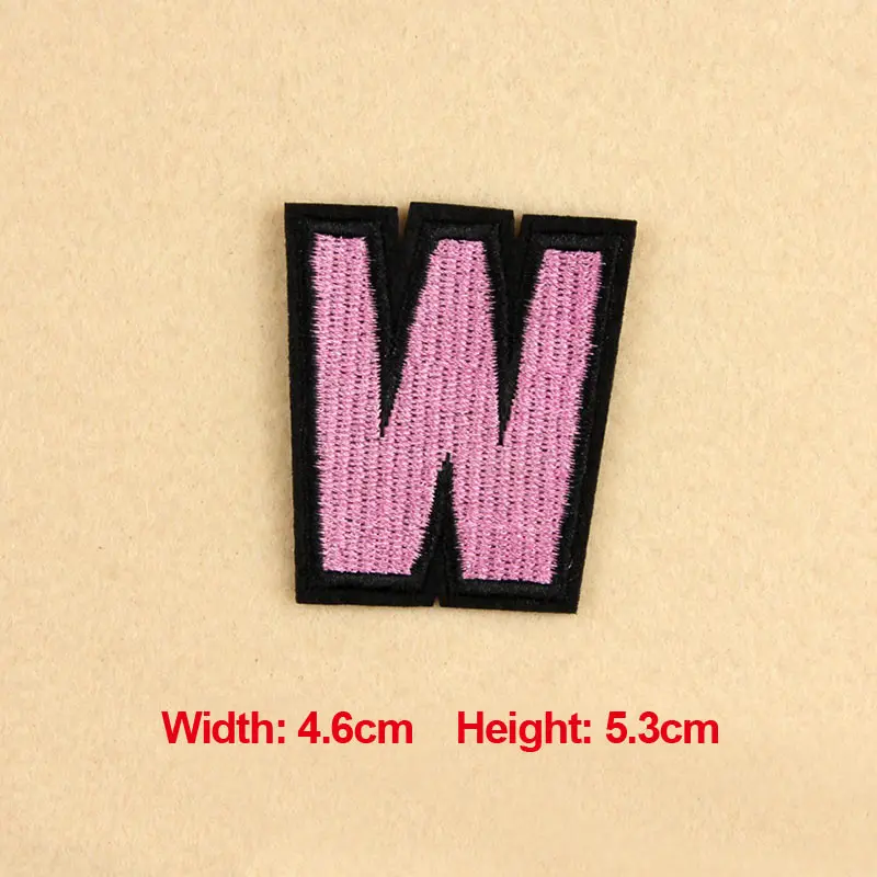 1 шт. патчи для одежды вышивка буквы &quotW&quot 4.6X5.3cm сумка DIY аксессуары | Дом и сад