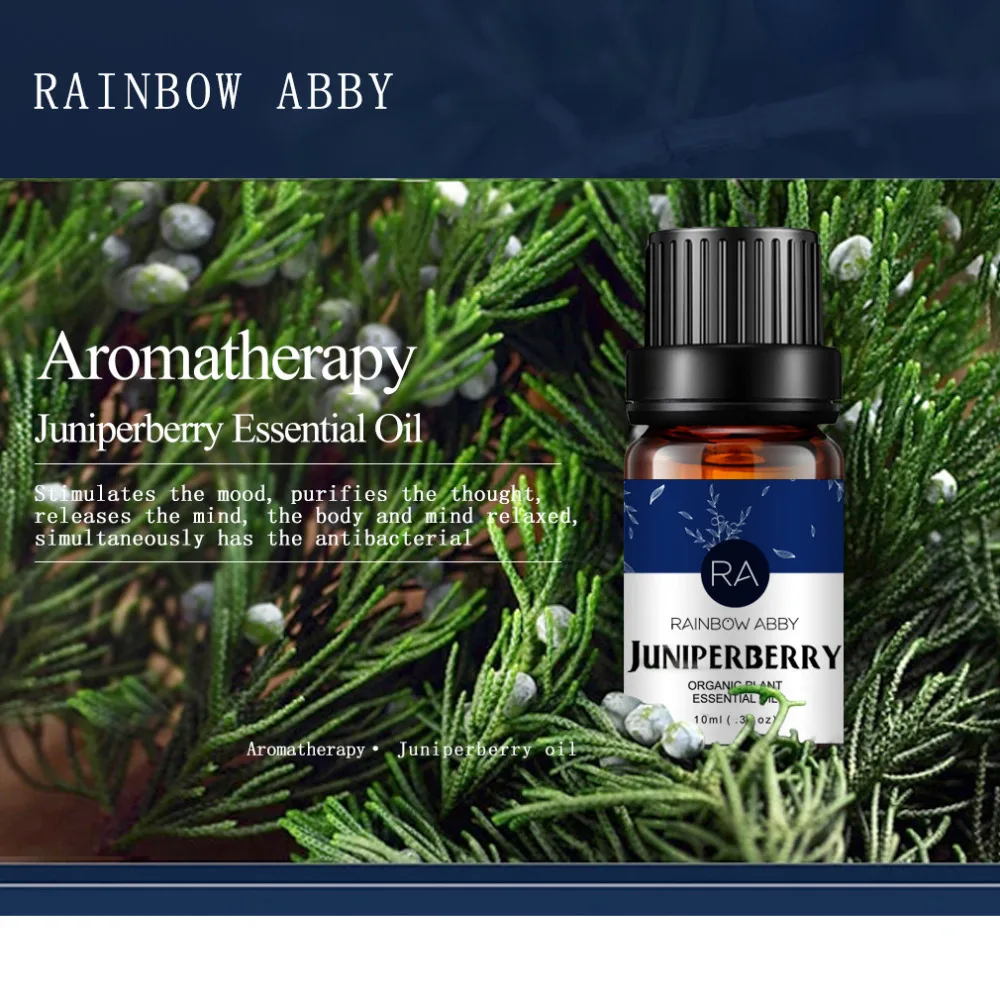 Освежающее эфирное масло Juniperberry 10 мл уменьшающая жир уменьшает засорение пор от