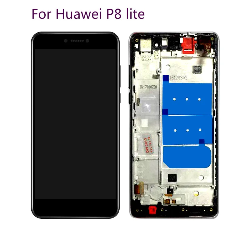 Для huawei P8 lite ЖК дисплей Дисплей frame Сенсорный экран планшета Ассамблеи ALE L04 L21 TL00 L23