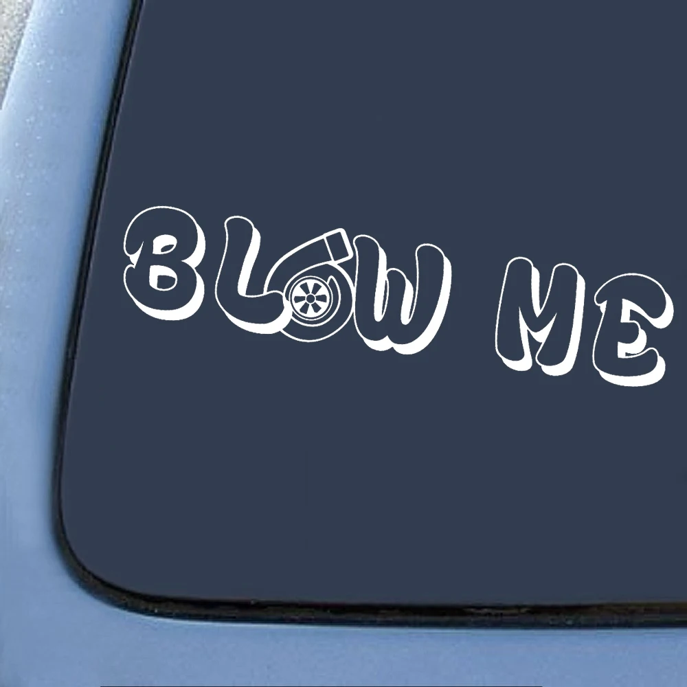 

25*8cm Funny Decor Blow Me Car Sticker JDM Turbo Boost Vehicle Window Decal Windshield Laptop Waterproof CL043
