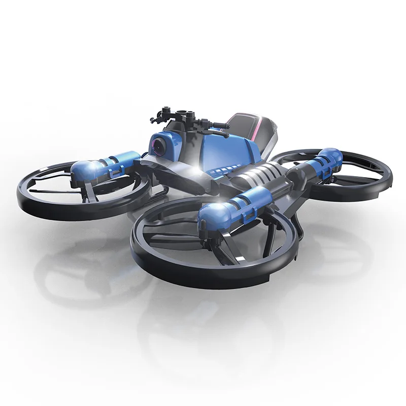 H6 Wi Fi FPV Радиоуправляемый Дрон мотоцикл 2 в 1 складной вертолет с камерой воздушный