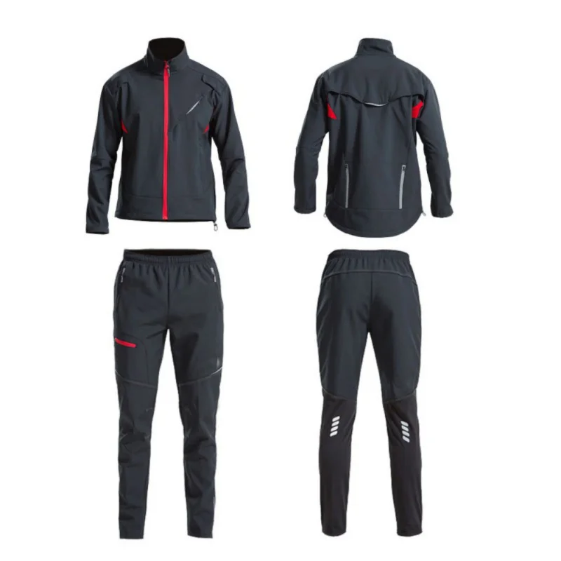 

New Autumn Winter Cycling Set Fleece Warm Set Outdoor Sportswear for Men Women Long Sleeve Pants Jerseyjj