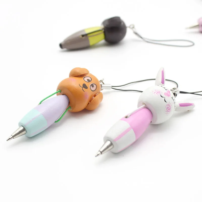 30 шт. креативные Канцтовары Особенности деревянных мультфильм животных Walkman