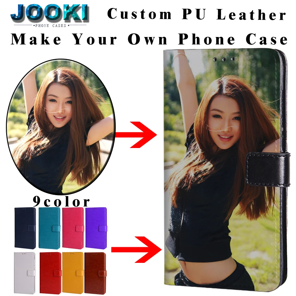 Премиум чехол-книжка из искусственной кожи для Xiaomi Redmi Note 6 индивидуальный чехол