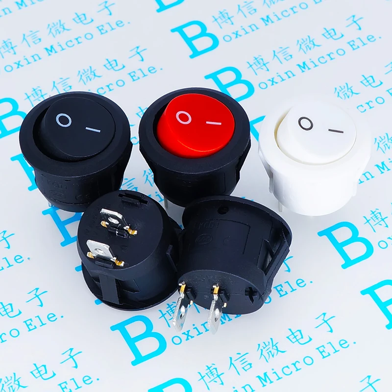 100 шт./лот открытое отверстие 20 мм тип лодки/круглый маленький переключатель две