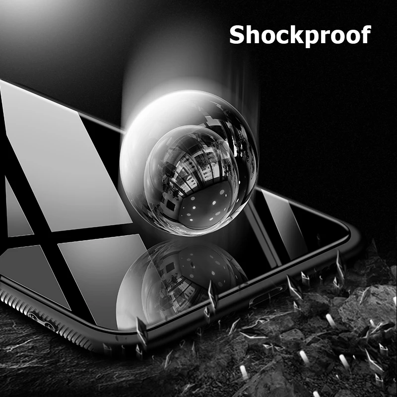 Для huawei P30 Pro чехол Роскошный Глянцевый закаленное стекло Мягкий силиконовый