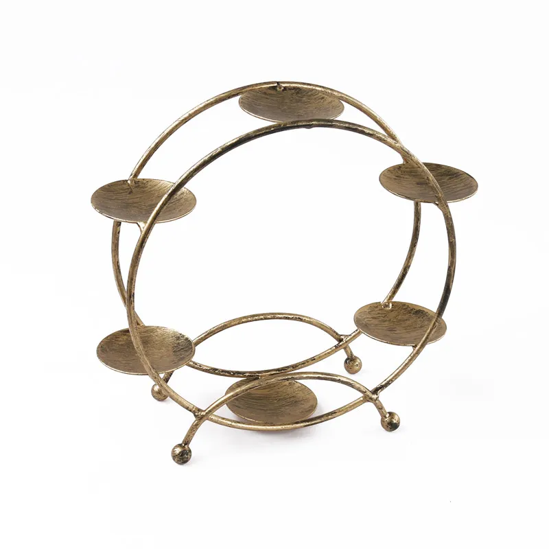 Винтажное Золотое железное колесо обозрения подставка для торта на день