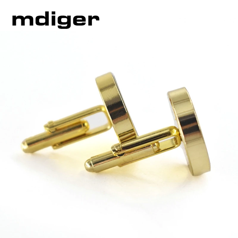 Mdiger запонки с деревянными элементами для мужчин круглой формы деревянные