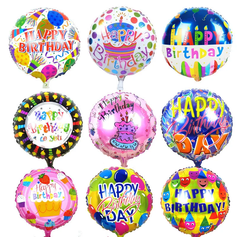 

10pcs Globos Birthday Party Decorations Kids Adult Helium Balloons Happy Birthday Party Foil Balloons Baby Shower Decor