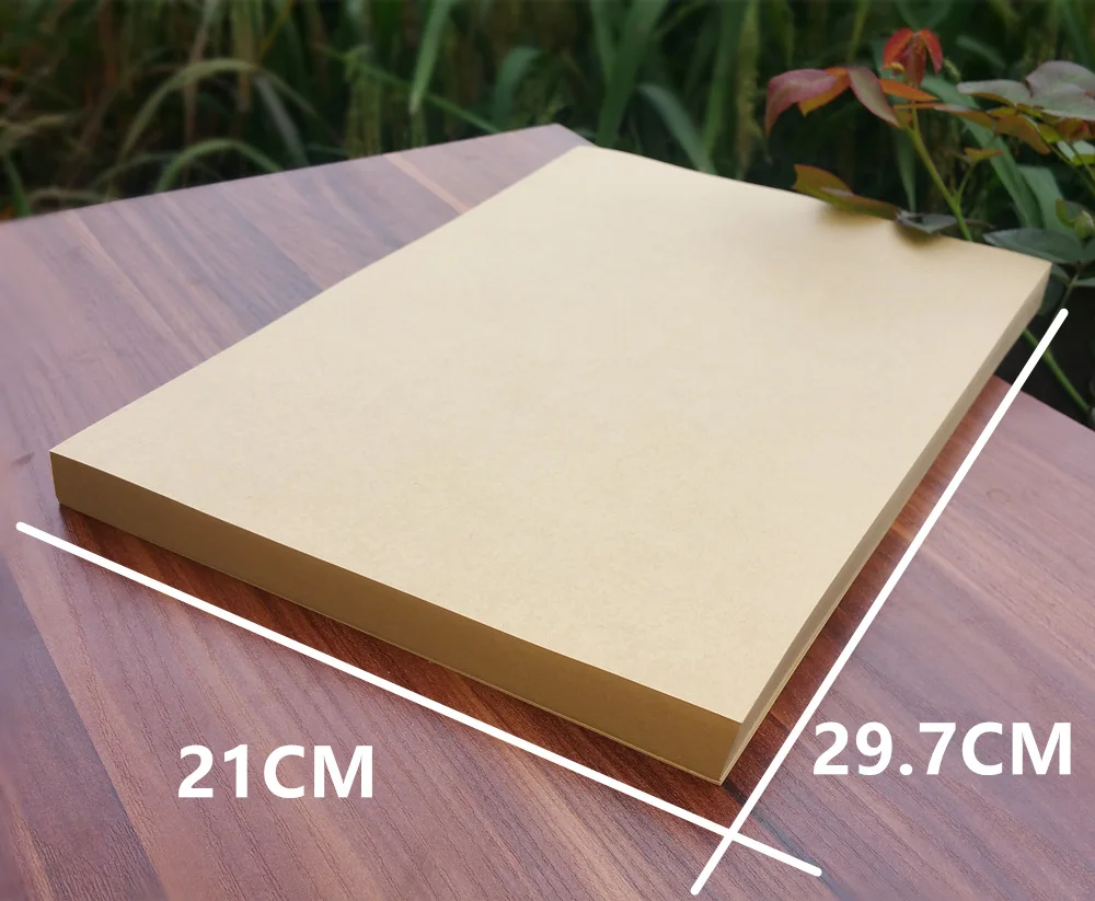 50 шт./лот A4 Размер 21*29.7 см крафт-бумаги 250gsm карты бумаги, коробка подарочная упаковка