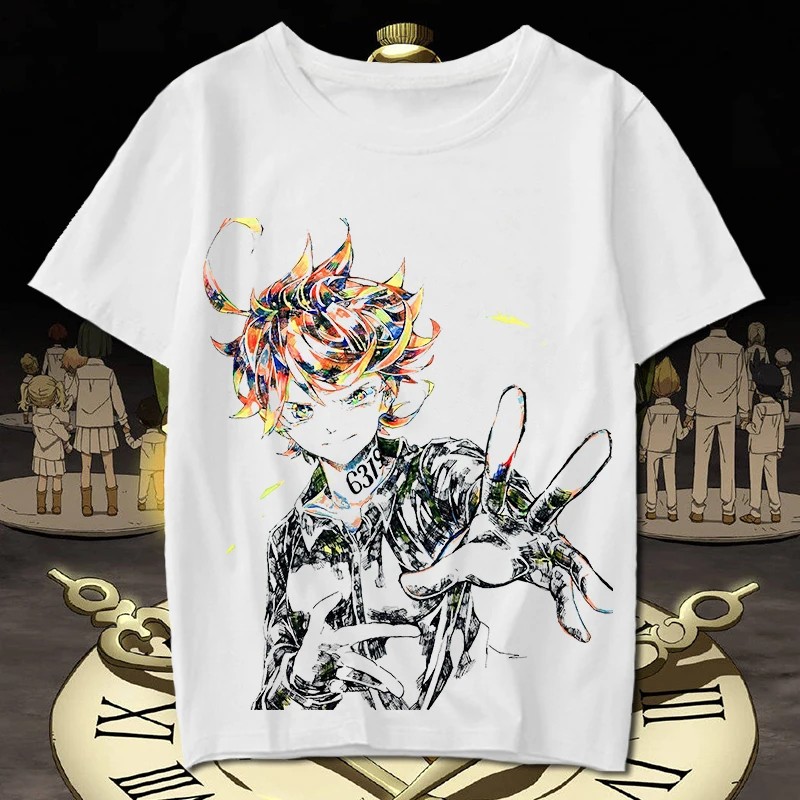 09 Футболка для косплея «The progressed Neverland», Фил Гилда, Дон Рей, Норман, Эмма, Yakusoku no Neverland, летняя футболка, аниме, топ, футболка - Цвет: 09