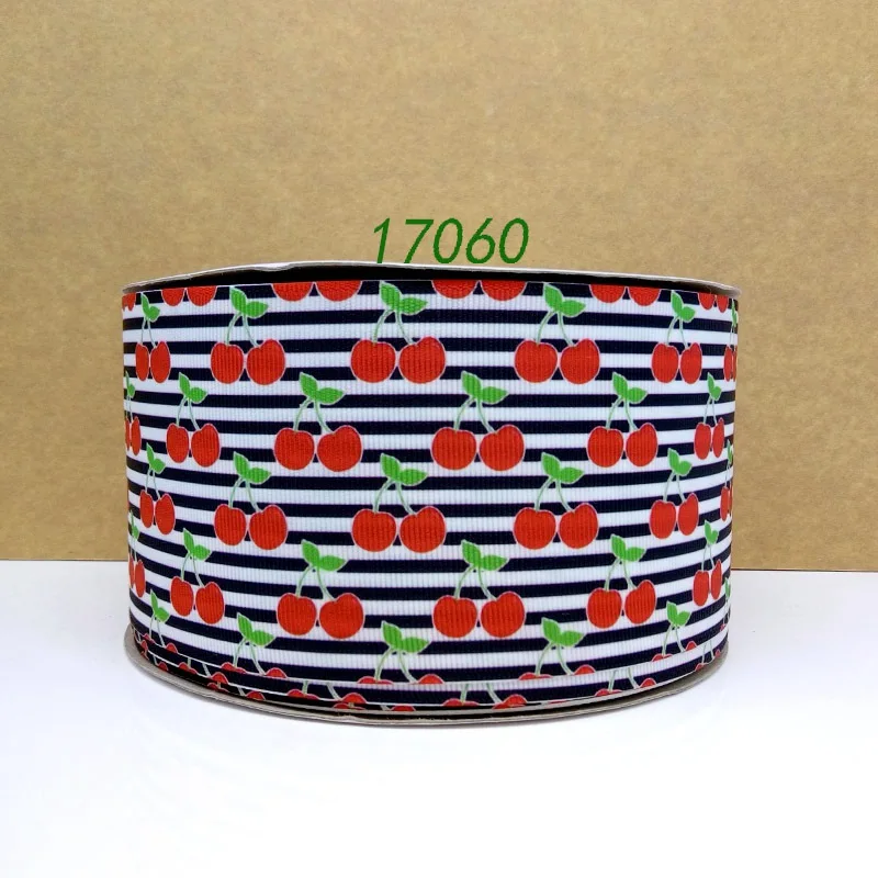 50 ярдов Ананасовый напечатанный grosgrain ленты 16273 - Цвет: 17060