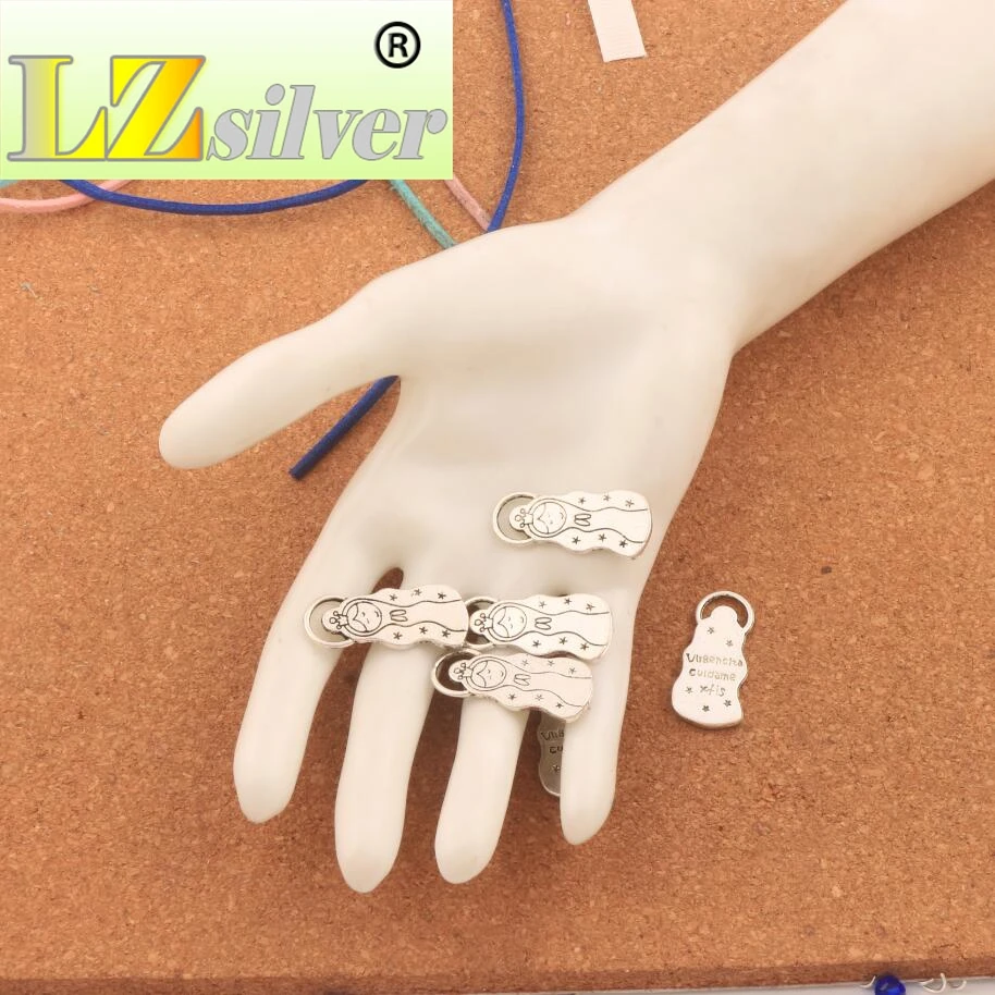 

6pcs Zinc Alloy Russian Nesting Doll Spacer Charm Beads Pendants Alloy Handmade Jewelry DIY 31.9x14.46mm L204