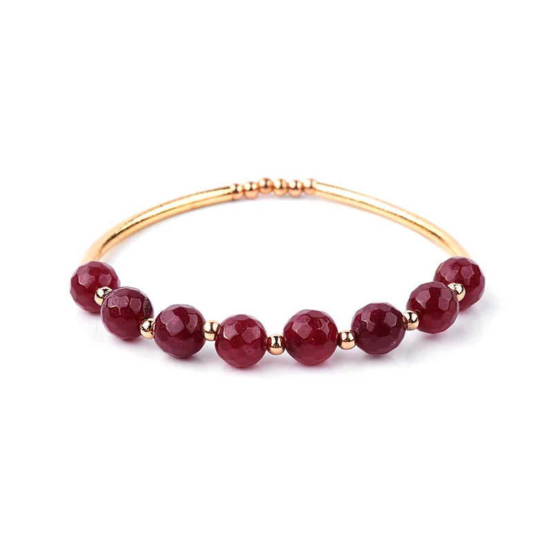 Grape Stone Браслет BOJIU 7 Чакра из лавового камня для женщин с золотыми трубками, кварцевым камнем, ароматерапия, эфирные масла, диффузный браслет, ювелирные изделия, BC200 - Окраска металла: Grape Stone