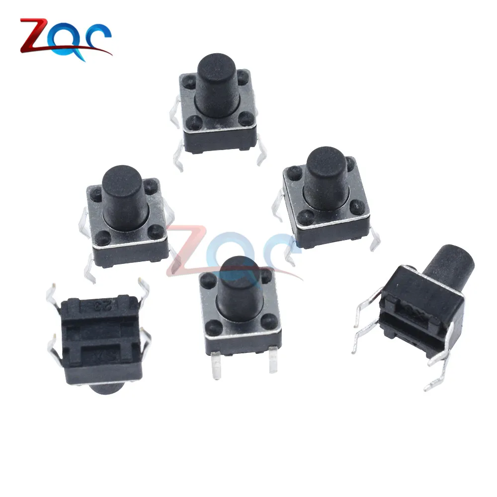 Тактильный тактовый микропереключатель G93, 4 контакта, 6x6x8 мм, 50 шт.