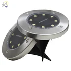 Наземный светильник на солнечной батарее, 4 шт., водонепроницаемый, с 481216 светодиодными лампами для дома, двора, подъездной дорожки, газона, дороги