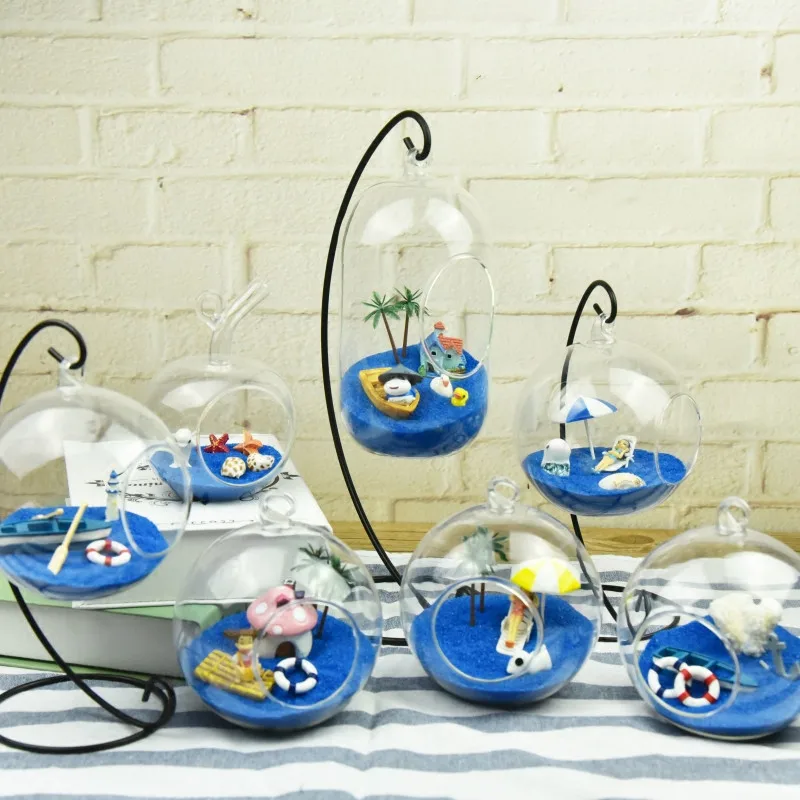 Диаметр = 8 см металлическая подставка стеклянная Террариум ваза железная Опора