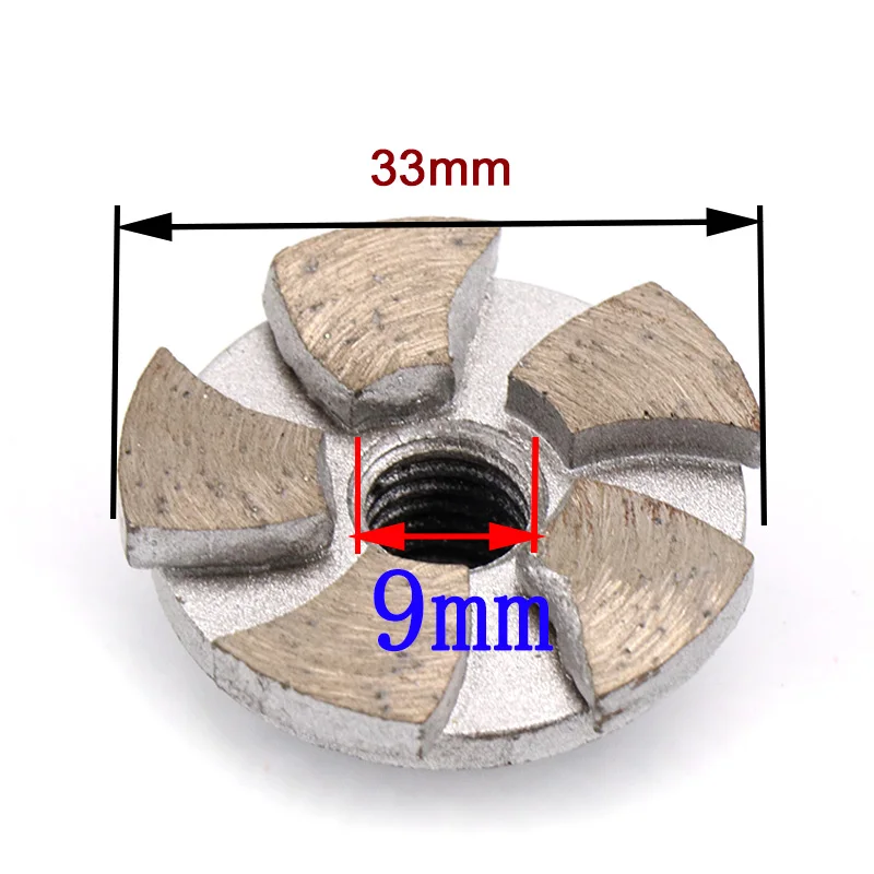 Алмазный шлифовальный круг для спекания 1 шт. 33 мм форма чаши бетона каменной