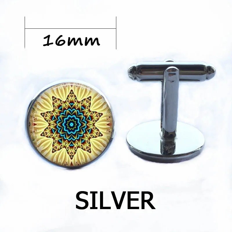 Очаровательные ожерелья из цветков мандалы и кулона купольное стекло ручной