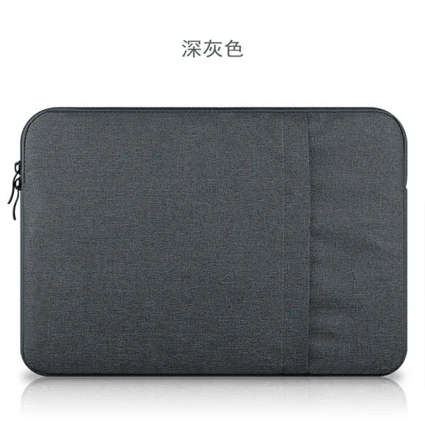 Dark Gray Nylon Laptop Sleeve Notebook Bag Pouch Case for Macbook Air 11 13 12 15 Pro 13.3 15.4 Retina Unisex Liner Sleeve for Xiaomi Air - Цвет: Dark Gray