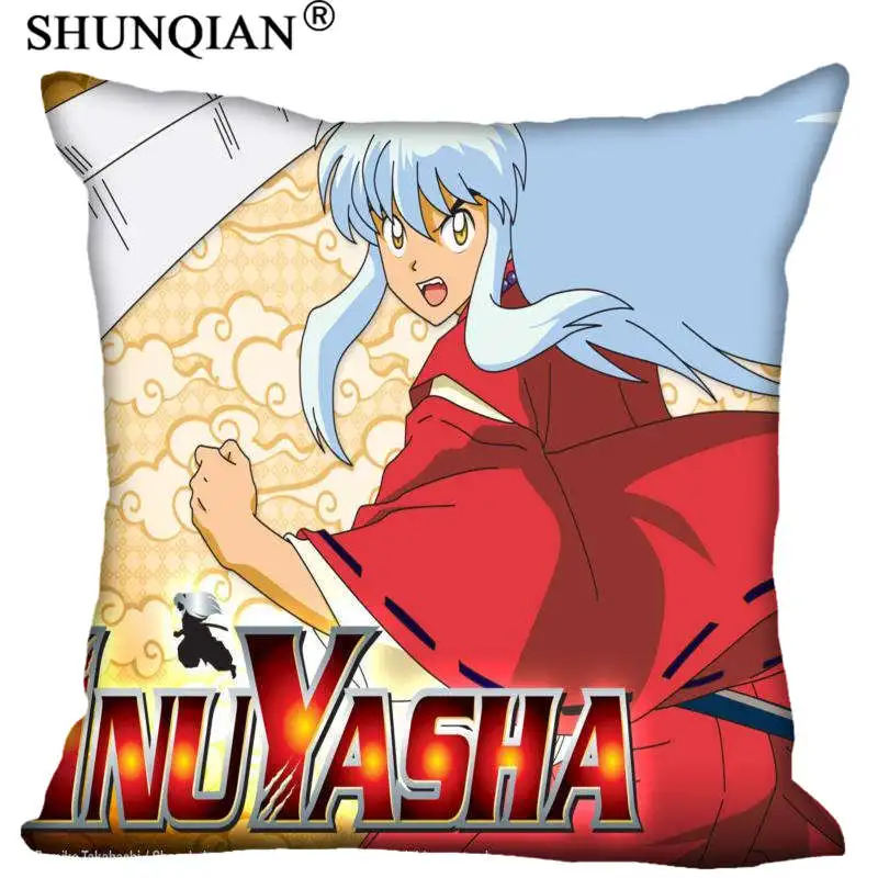 Пользовательский Inuyasha наволочка молнии с двух сторон 35x35 см 40x40 см 45x45 см 50x50 см 60x60 см пользовательские ваш образ
