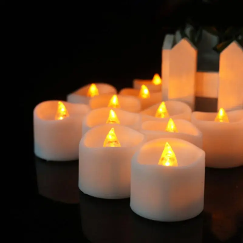 

Creative Simulation Candles LED Light New Year Festival Party Wedding Valentine Household Room Decor Ornament MAR-14