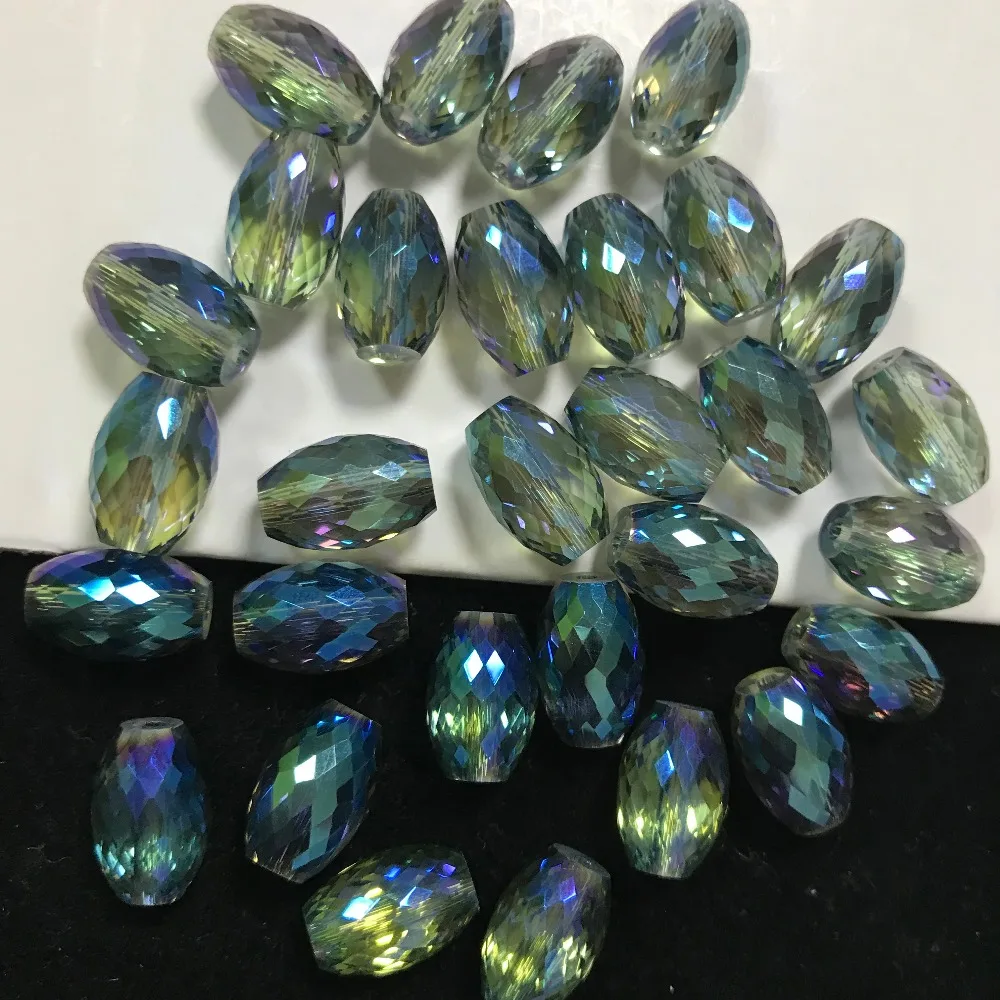 50pcs 8x12mm Drum Drop Bicone Austria Crystal beads Charm loose spacer Beads DIY Earrings necklace hadicraft bracelet jewelry | Дом и сад