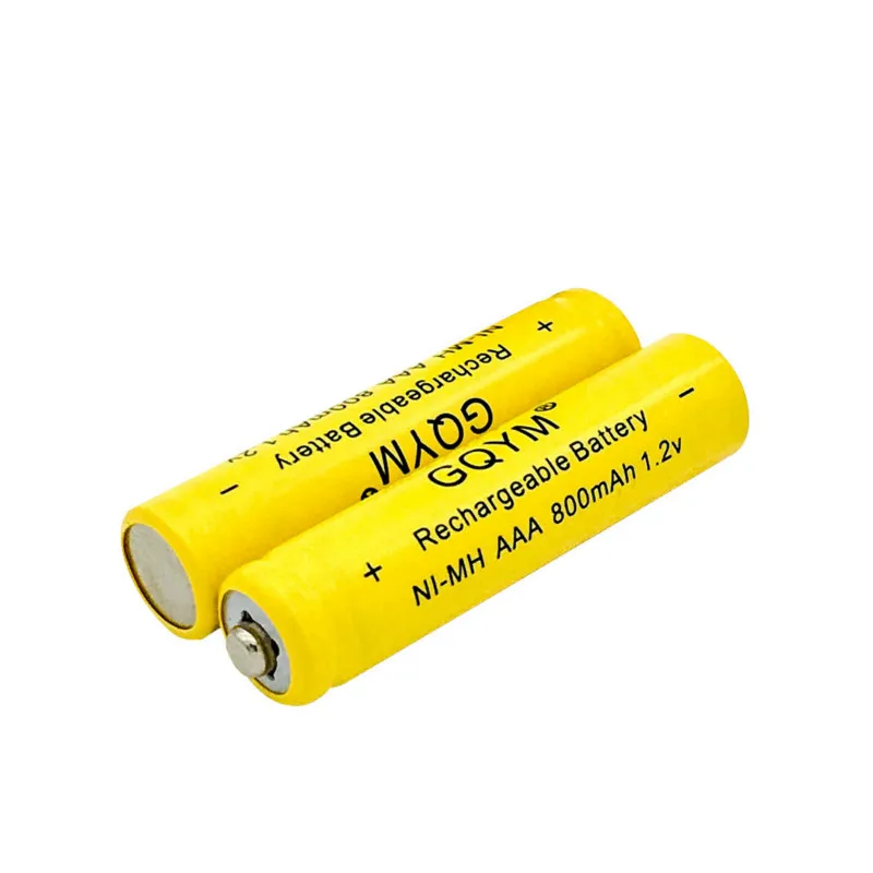 4 шт. AAA 800mAh аккумуляторная батарея желтый NiMH батарея. 1 2 V 3A 800mah 4|Перезаряжаемые