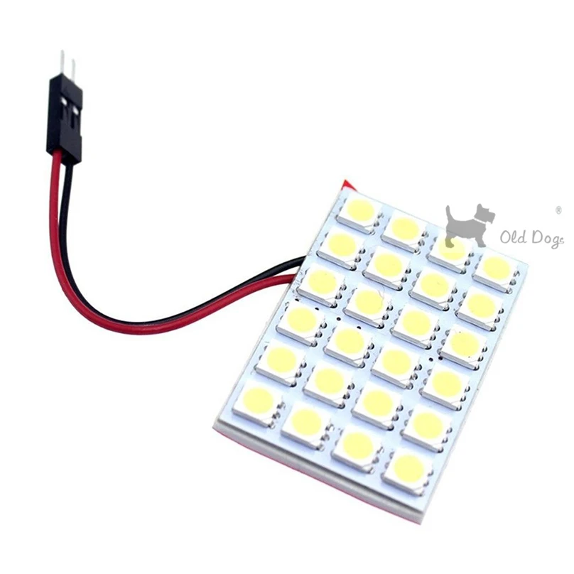 Гирлянда светодиодная T10 W5W BA9S C5W с 3 адаптерами 24 smd 5050|car panel led light|led festoon 5050t10 |