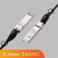 10G 0,5 M SFP+ DAC кабель 10GBASE-CU пассивный прямой прикрепляемый медный Twinax SFP кабель 30AWG для Ubiquiti Mikrotik Zyxel Arista и др