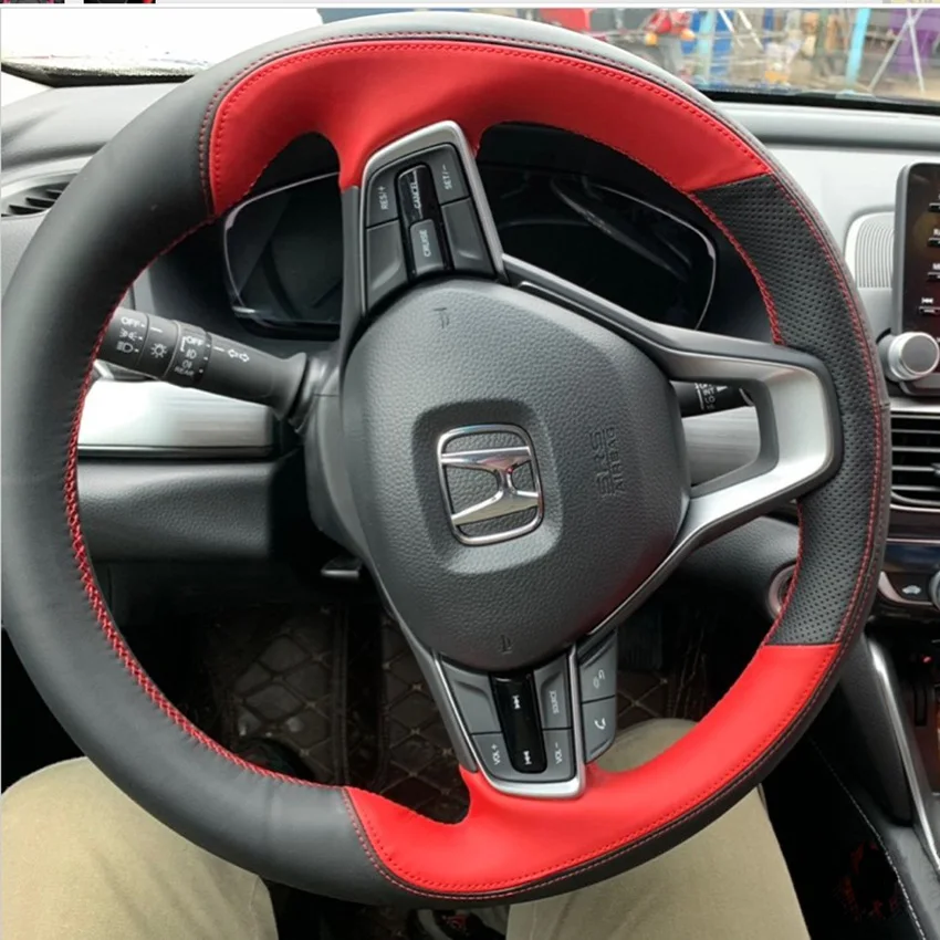 Чехол из искусственной кожи Чехлы рулевого колеса автомобиля для HONDA Accord 10 2018 2019