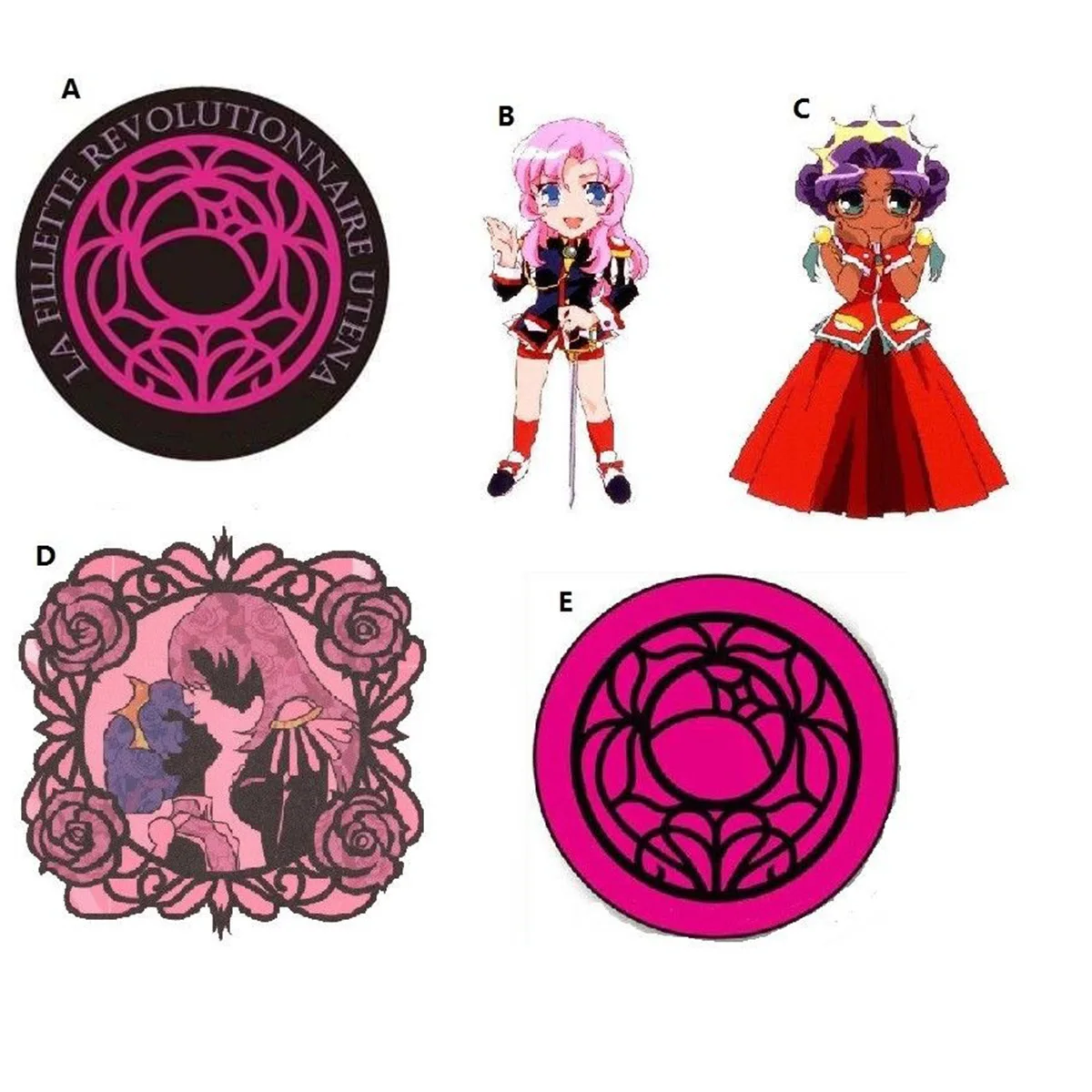 Брелок для ключей с ремешком в стиле аниме Revolutionaly Girl Utena Tenjou Himemiya Anshii 6 см |