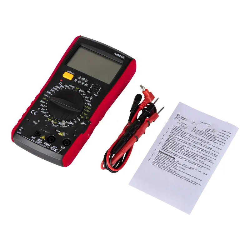 A9205B Digital Multimeter AC/DC Voltage Current Resistance Capacitance Handheld Ammeter Voltmeter Power Meter Tester | Инструменты