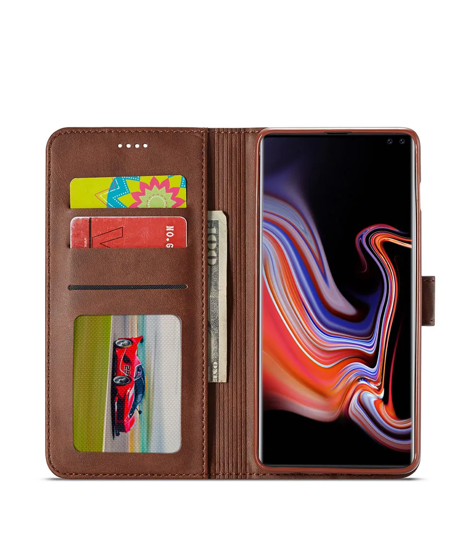 Для samsung S10 Чехол кожаный Винтажный чехол для телефона s на samsung Galaxy S10 Plus чехол s Флип Чехол-бумажник для Hoesje samsung S10e чехол
