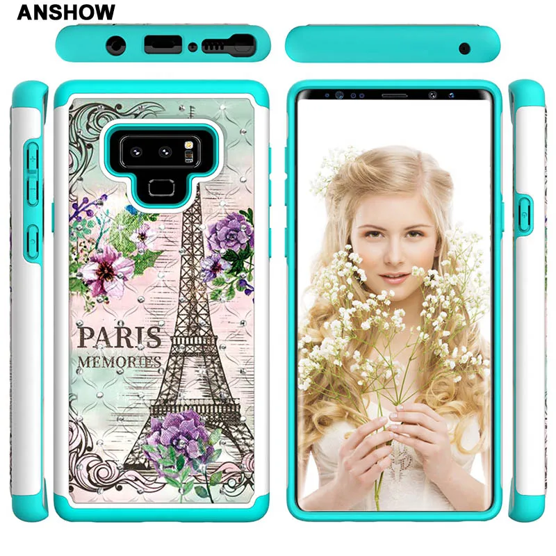Эйфелева корпус башни для Galaxy S10 S10e Note 9 S9 S8 (J3 J7) 2018 LG stylo 5 2 в 1 Жесткий ПК + ТПУ
