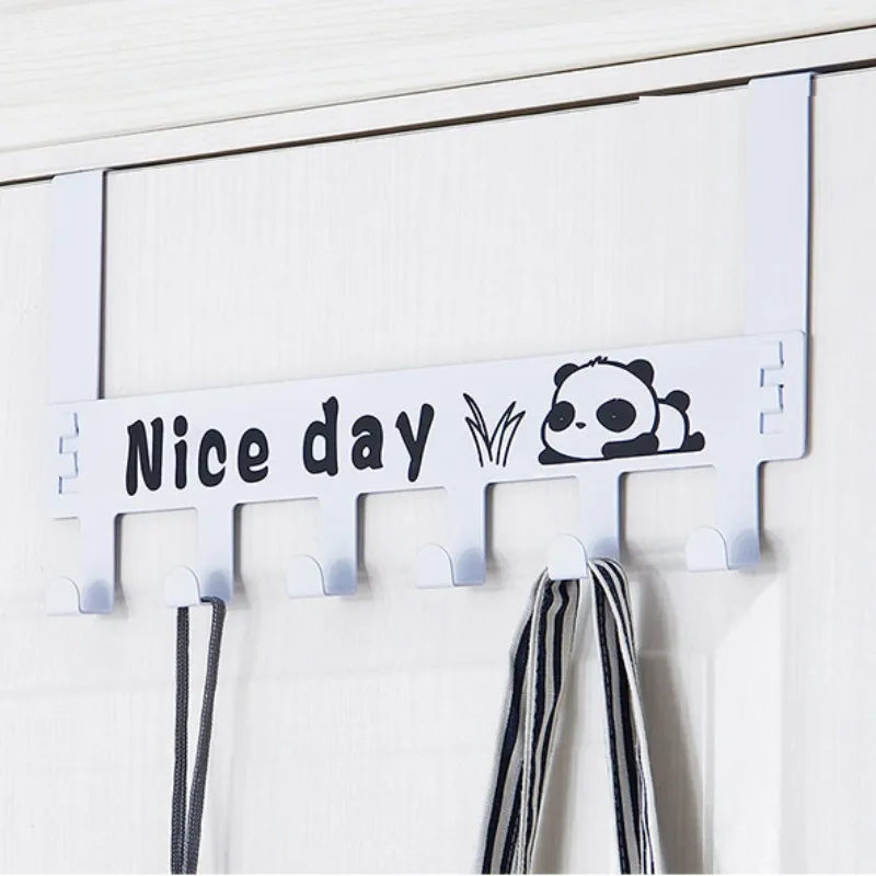 Креативные Крючки за дверью из углеродистой стали с 6 звеньями для хранения