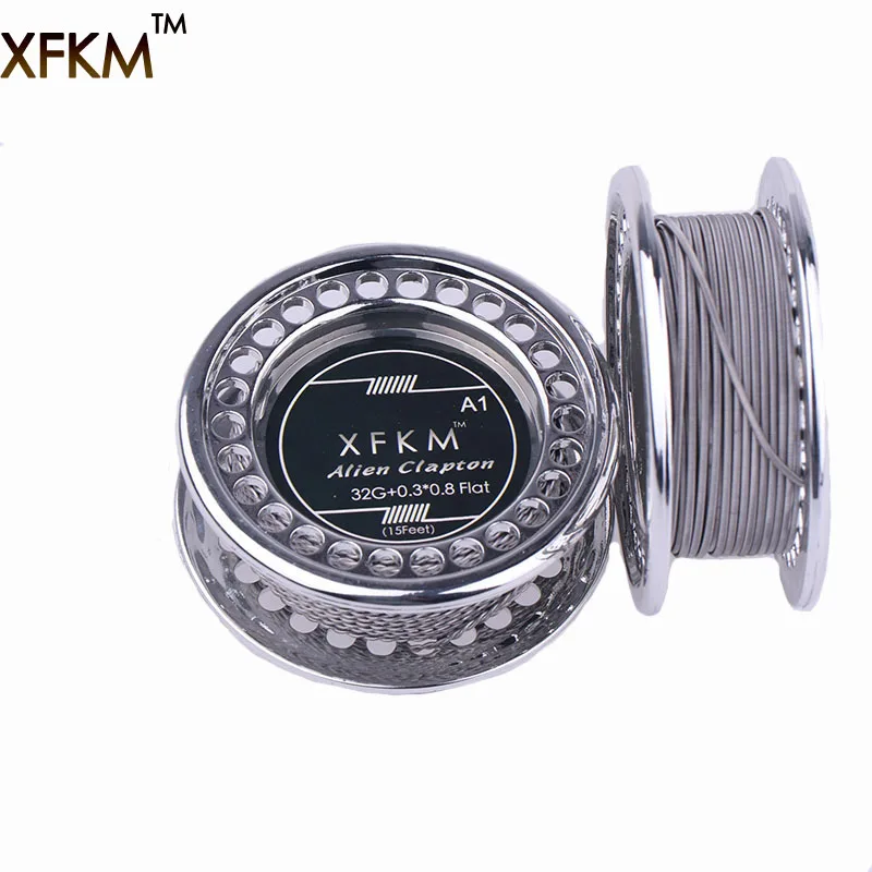 

XFKM NI80/A1/316 5m/roll Alien fused Clapton for RDA RBA Rebuildable Atomizer Heating Wires Coil Tool Alien Clapton Heating Wire