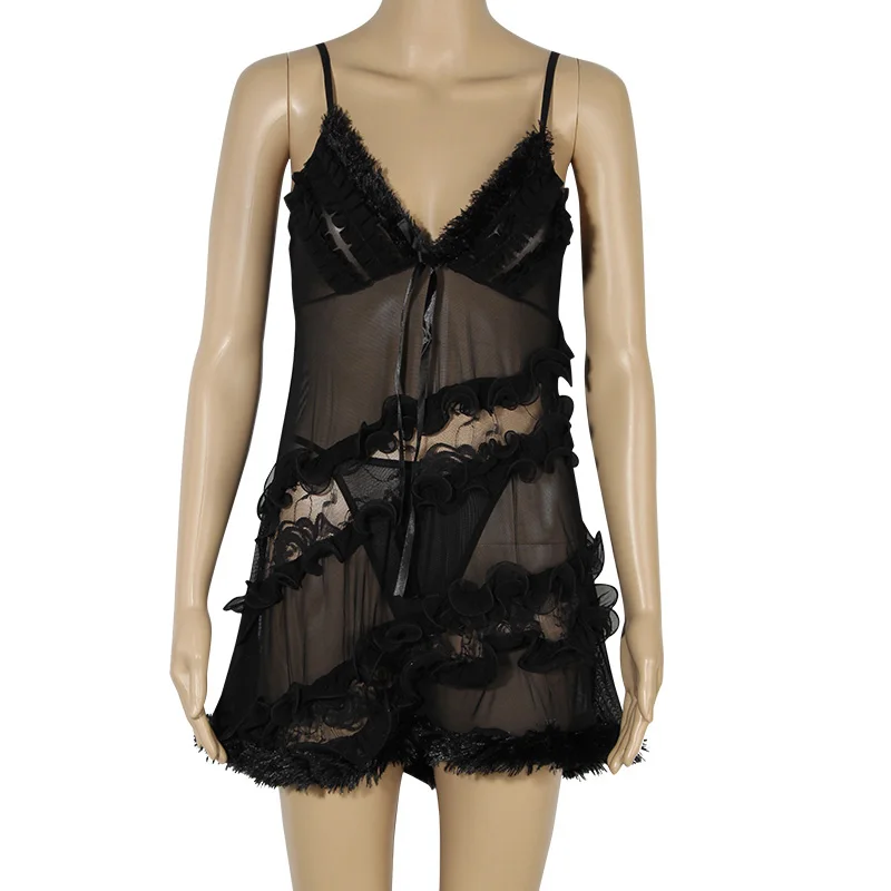 Hot Selling Soft Lace Babydoll Set 6 Colors Babydolls Underwear Lingerie Sexy Sleepwear Erotic for Lady Girls | Тематическая одежда