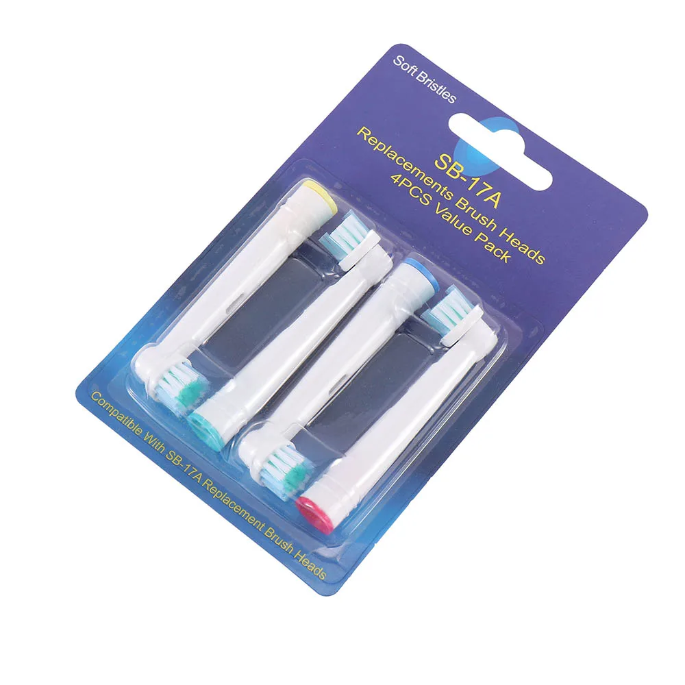 Новые 4 шт. заряжается Зубная щётка головки Замена для Oral B насадки зубные щетки с