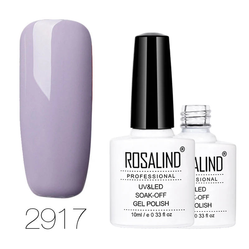 2917 ROSALIND гель 1S 10 мл цветная серия лак для ногтей Полупостоянный лак для ногтей для УФ-и светодиодной лампы впитывающий гель лак для ногтей - Цвет: 2917