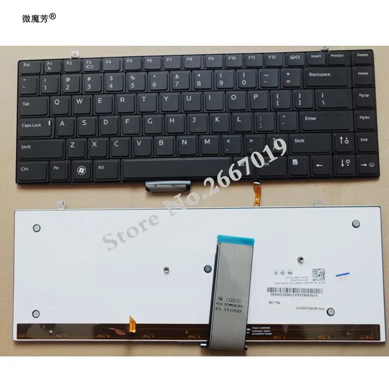 Клавиатура для ноутбука Dell студии XPS 13 16 1340 1640 1645 1647 1650 с подсветкой|keyboard for dell|laptop