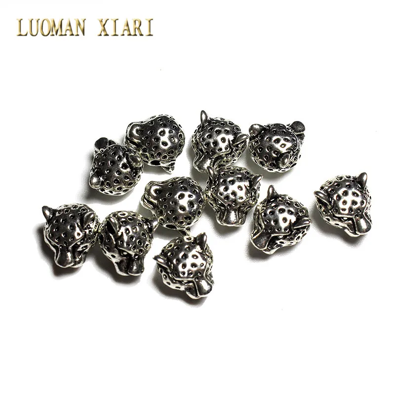 Бусины разделители в виде головы леопарда для браслета 10 шт./20 шт.|beads charms|charm diybeads
