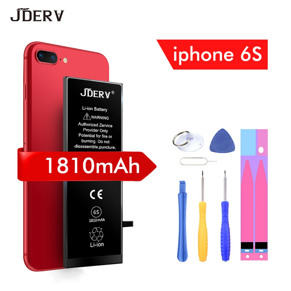 Оригинальный JDERV телефон батарея для iPhone 6 S 1810 mAh максимальная емкость Замена