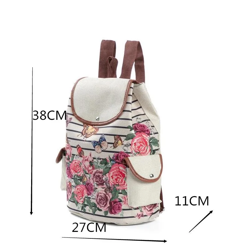 Miyahouse новый стиль Холщовый Рюкзак женская сумка на шнурке Женский дорожный