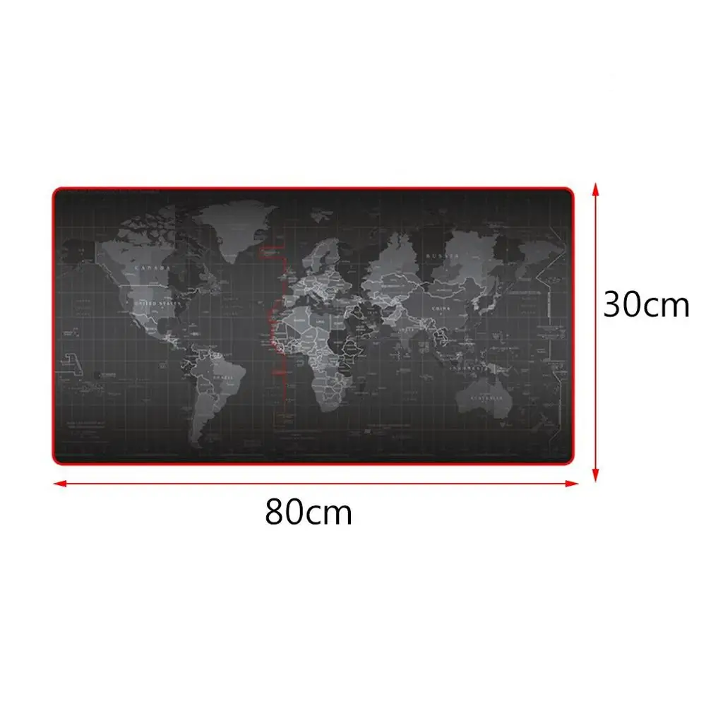 300mm 300*800*2 мм 400*900*2 мм Карта Мира Дизайн Коврик для компьютерной мыши Противоскользящий долговечный коврик для мыши Коврик для клавиатуры коврик - Цвет: 300mm