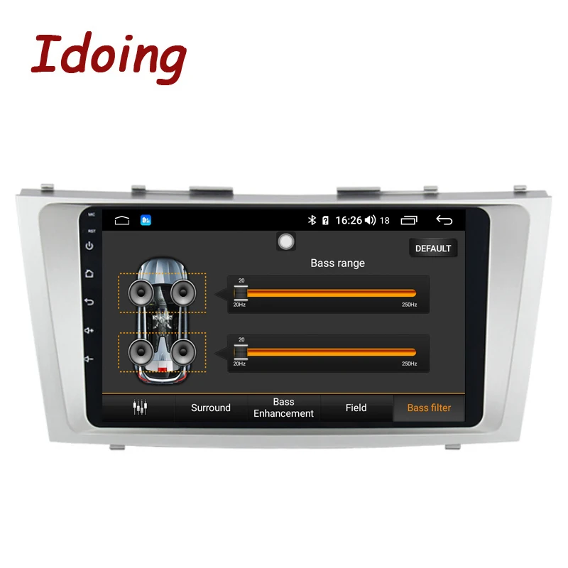 Idoing 1Din " 2.5D ips DSP автомобильный Android 8,1 радио gps мультимедийный плеер 4G+ 64G Восьмиядерный для Toyota Camry 2006-2011 Навигация